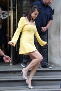 Selena Gomez in a Yellow Dress