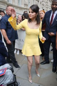 Selena Gomez in a Yellow Dress