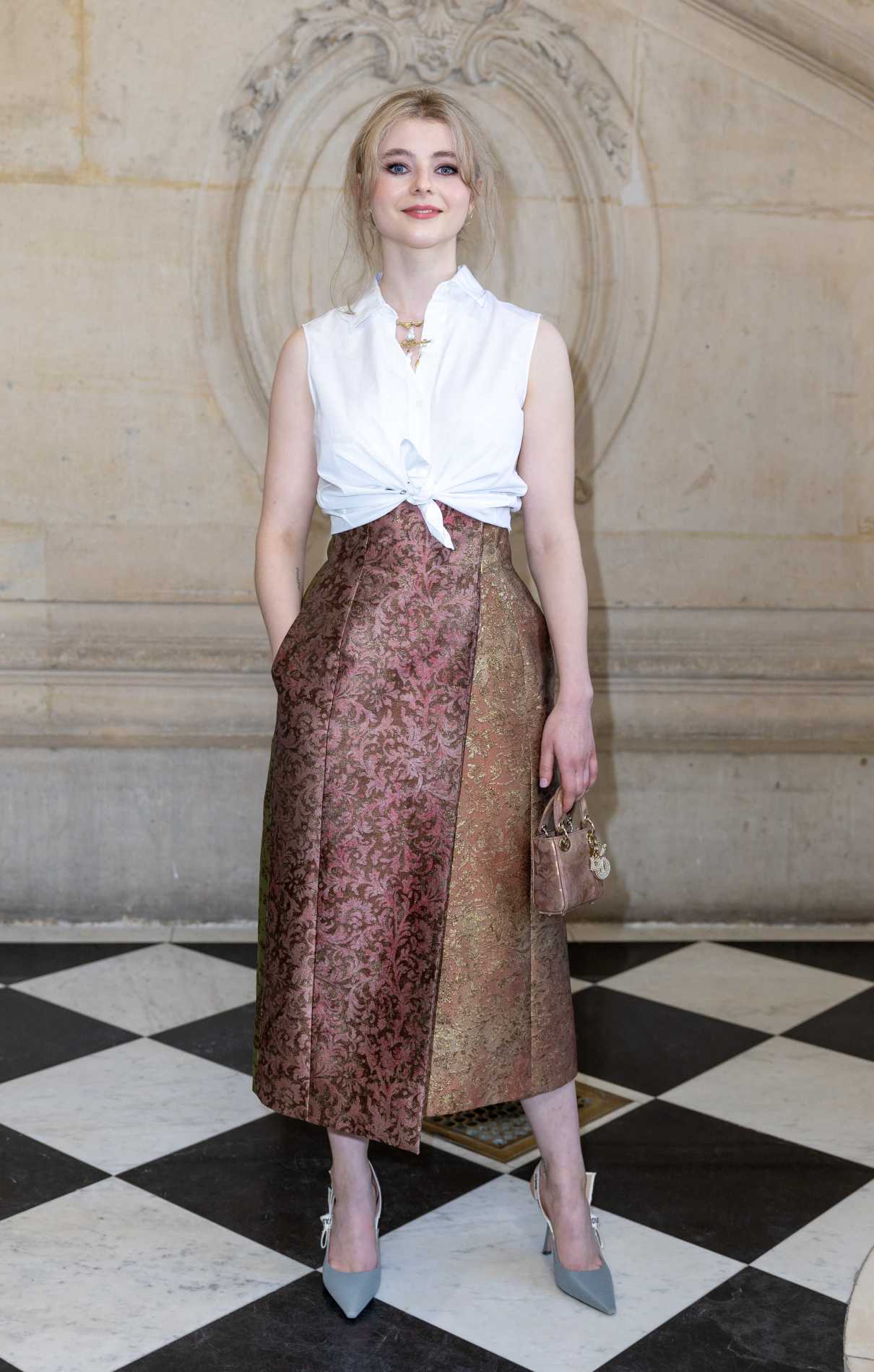 Thomasin McKenzie Attends the Christian Dior Haute Couture Fall Winter