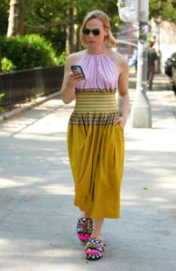 Tommy Dorfman in a Yellow Skirt