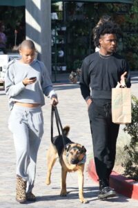 Willow Smith in a Grey Sweatsuit