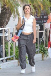 Camila Cabello in a White Sneakers