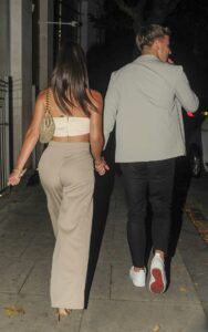 Gemma Owen in a Beige Top