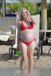 Heidi Montag in a Red Bikini