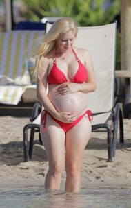 Heidi Montag in a Red Bikini