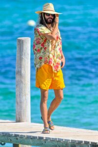 Jared Leto in a Yellow Shorts