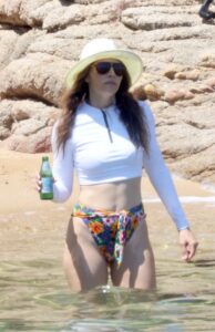 Jessica Biel in a Floral Bikini