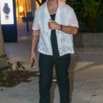 Joe Jonas in a Black Pants Heads Out for Dinner at ZZ’s Club in Miami 08/12/2022