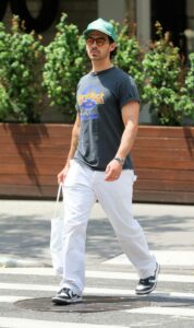 Joe Jonas in a White Pants