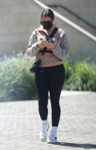 Maralee Nichols in a Black Leggings
