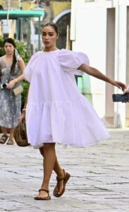 Olivia Culpo in a White Dress