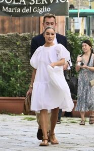 Olivia Culpo in a White Dress
