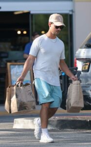 Taylor Lautner in a White Tee