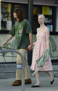 Anya Taylor-Joy in a Pink Sundress