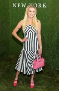 Ava Phillippe in a Striped Dress