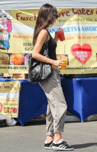 Camila Morrone in a Black Tank Top