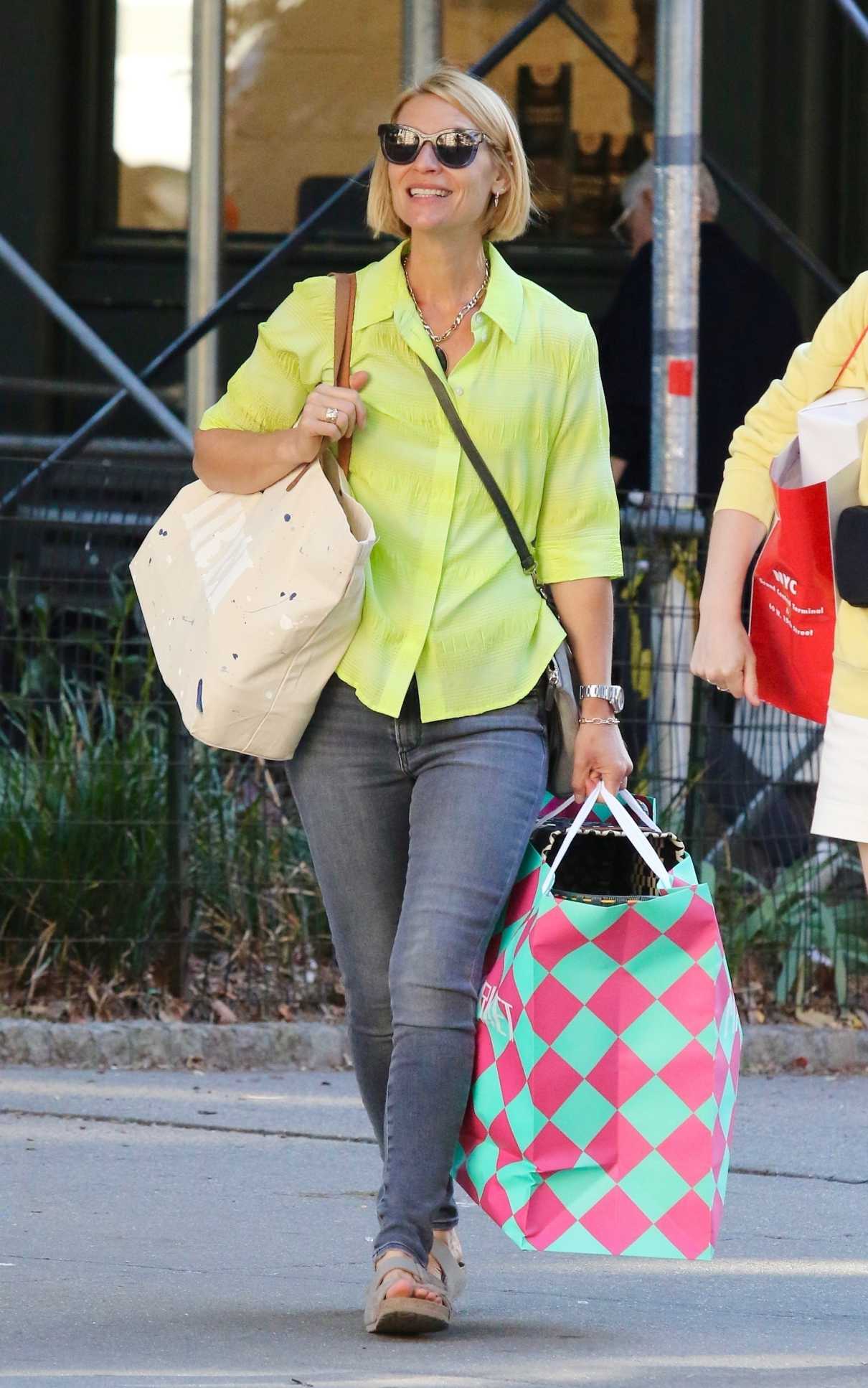 Claire Danes in a Neon Green Shirt