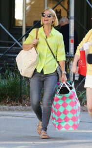 Claire Danes in a Neon Green Shirt
