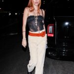 Delilah Hamlin in a Beige Pants Was Seen Out in West Hollywood 09/23/2022