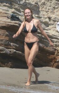 Heather Graham in a Black Bikini