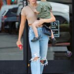 Jenna Dewan in a Blue Ripped Jeans Was Seen Out with Her Son in Los Angeles 09/13/2022