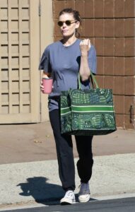 Kate Mara in a Black Sweatpants