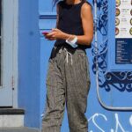 Katie Holmes in a Striped Pants Was Seen Out in New York 08/30/2022