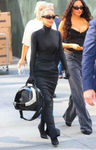 Kim Kardashian in a Black Turtleneck