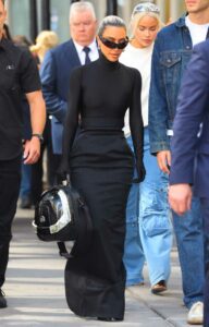 Kim Kardashian in a Black Turtleneck