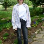 Lea Seydoux in a Striped Shirt Attends 2022 Telluride Film Festival in Telluride 09/02/2022