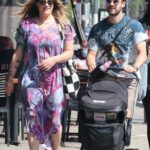 Mia Swier in a Colorful Dress Was Seen Out with Darren Criss in Los Angeles 09/17/2022