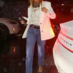 Nicole Richie in a White Blazer Leaves Ritz Paris Frame Party in New York 09/12/2022