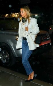 Nicole Richie in a White Blazer