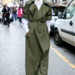 Olivia Palermo in an Olive Trench Coat Was Seen Out in Milan 09/21/2022