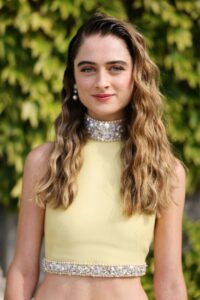 Raffey Cassidy in a Yellow Ensemble