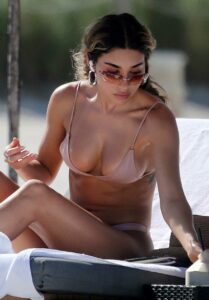 Chantel Jeffries in a Pink Bikini