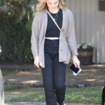 Chloe Moretz in a Beige Cardigan Was Seen Out in North Hollywood 09/30/2022
