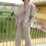 Josephine Skriver Attends the Qatar Prix de l’Arc de Triomph at the Longchamp Racecourse in Qatar 10/02/2022