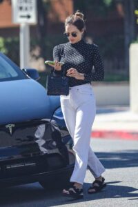 Katharine McPhee in a White Ripped Jeans