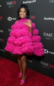 Keke Palmer in a Pink Dress