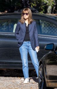 Natalie Portman in a Blue Blazer