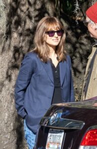 Natalie Portman in a Blue Blazer