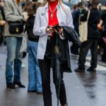 Olivia Palermo in a White Shirt Was Seen Out in Paris 10/02/2022