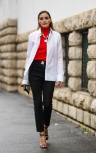 Olivia Palermo in a White Shirt