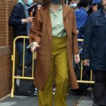 Sigourney Weaver in a Brown Coat Leaves The View Show in New York City 10/25/2022