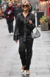 Ashley Roberts in a Black Ensemble