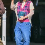 Billie Eilish in a Blue Jeans Heads to a Meeting with Her Mom Maggie Baird in Calabasas 11/15/2022