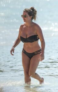 Cheryl Dunn in a Black Bikini