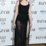 Ellie Bamber Attends the Harper’s Bazaar Women of the Year 2022 Awards at Claridges in London 11/10/2022