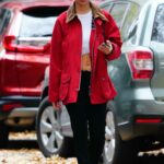 Emily Ratajkowski in a Red Jacket Was Seen Out in New York 11/11/2022
